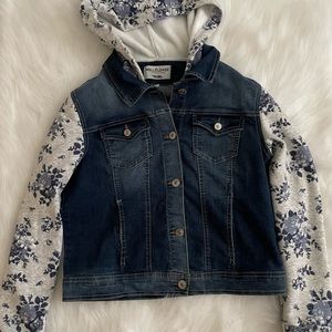 floral jean jacket